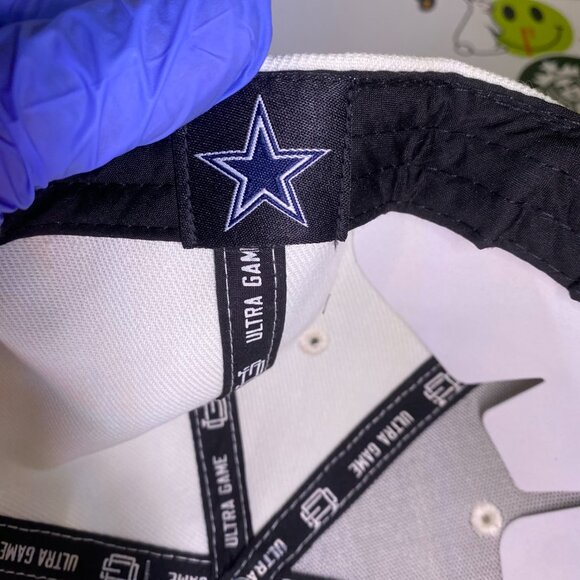 Dallas Cowboys Hat Flat Brim Adjustable Snapback NFL OSFA Cream & Beige NEW NWT - Picture 9 of 14